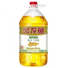 金龙鱼 食用油 非转基因 压榨 一级 纯正玉米油4L