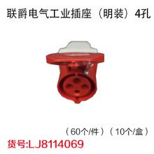 联爵电气工业插座 （明装）4孔（60个/件）（10个/盒）